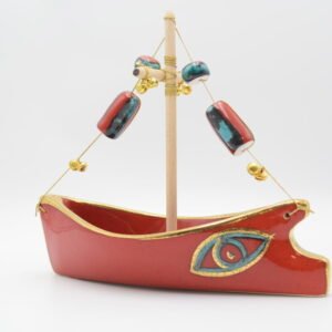 Καράβι μάτι μέ κατάρτι κόκκινο