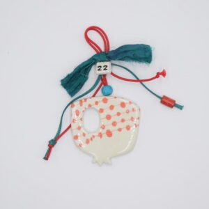 Ρόδι  γούρι κεραμικό